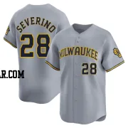 Pedro Severino Men's Milwaukee Brewers Gray Limited Away Jersey