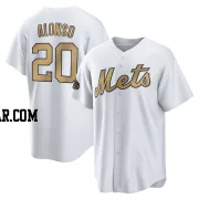 Pete Alonso Men's New York Mets White Game Replica 2022 All-Star Jersey