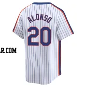 Pete Alonso Men's New York Mets White Limited Cooperstown Collection Jersey