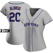 Pete Alonso Women's New York Mets Gray Replica Road Jersey