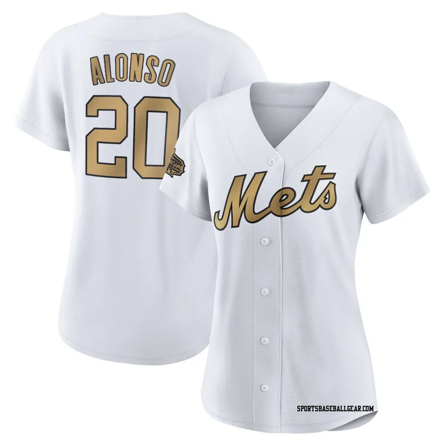 Pete Alonso Women's New York Mets White Game Authentic 2022 All-Star Jersey