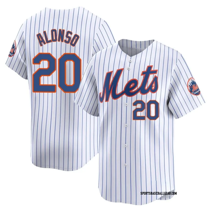 Pete Alonso Youth New York Mets White Limited Home Jersey