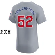 Pete Crow-Armstrong Men's Chicago Cubs Gray Elite Road Jersey