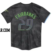 Pete Fairbanks Toddler Tampa Bay Rays Charcoal Limited 2024 City Connect Jersey