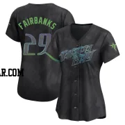 Pete Fairbanks Women's Tampa Bay Rays Charcoal Limited 2024 City Connect Jersey