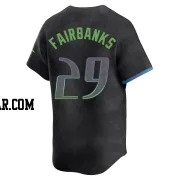 Pete Fairbanks Youth Tampa Bay Rays Charcoal Limited 2024 City Connect Jersey