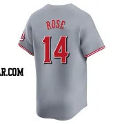 Pete Rose Men's Cincinnati Reds Gray Limited Away Jersey