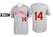 Pete Rose Men's Cincinnati Reds Grey Authentic 1969 Throwback Jersey