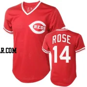 Pete Rose Men's Cincinnati Reds Red Authentic Throwback Jersey