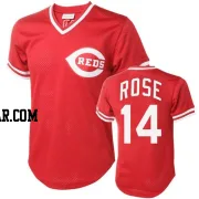 Pete Rose Men's Cincinnati Reds Red Replica Throwback Jersey