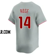 Pete Rose Men's Philadelphia Phillies Gray Limited Away Jersey