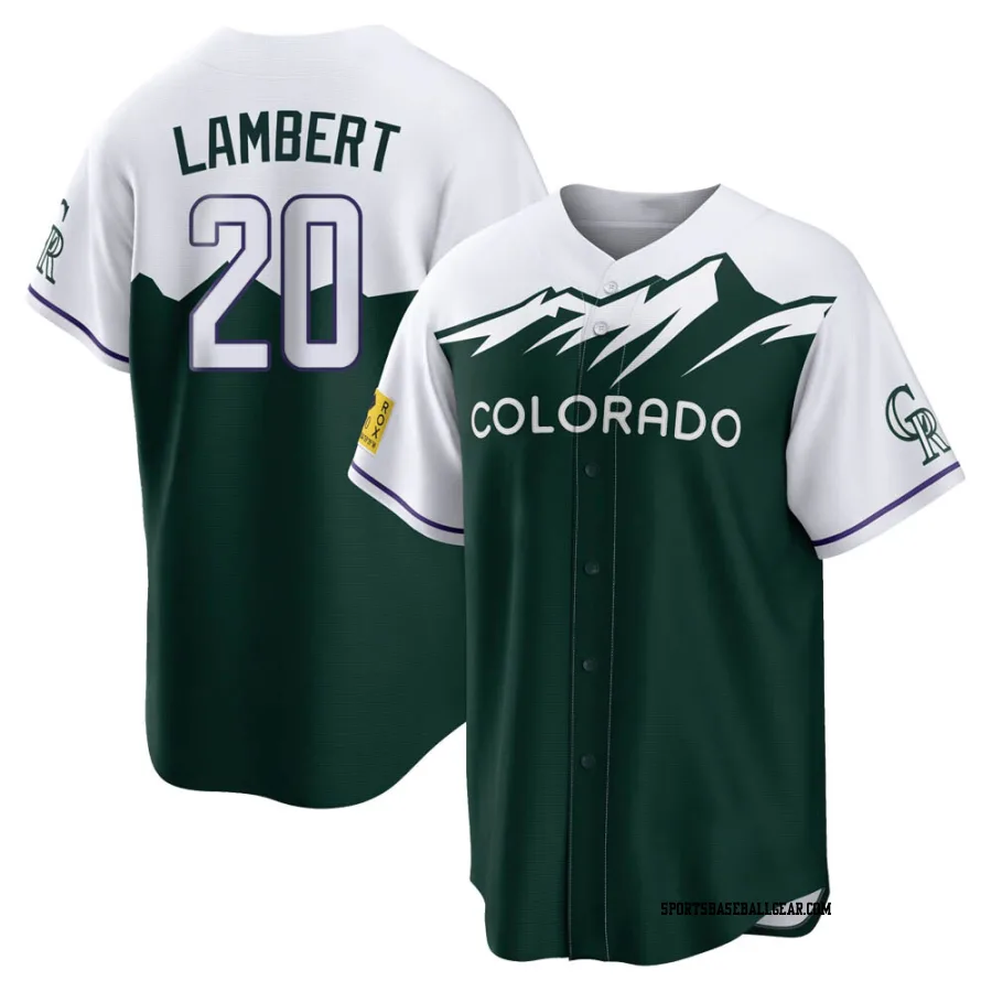 Peter Lambert Men's Colorado Rockies Green Replica 2022 City Connect Jersey