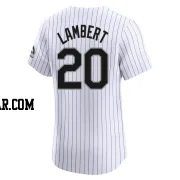 Peter Lambert Men's Colorado Rockies White Elite Home Jersey