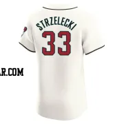 Peter Strzelecki Men's Arizona Diamondbacks Cream Elite Home Jersey