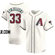 Peter Strzelecki Men's Arizona Diamondbacks White Limited Home Jersey