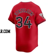 Peter Strzelecki Men's Cleveland Guardians Red Limited Alternate Jersey