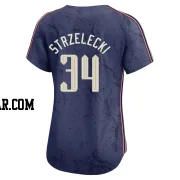 Peter Strzelecki Women's Cleveland Guardians Navy Limited 2024 City Connect Jersey