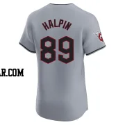 Petey Halpin Men's Cleveland Guardians Gray Elite Road Jersey