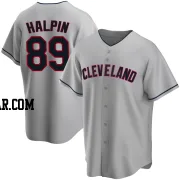 Petey Halpin Men's Cleveland Guardians Gray Replica Road Jersey