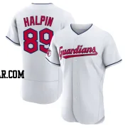 Petey Halpin Men's Cleveland Guardians White Authentic Home Jersey