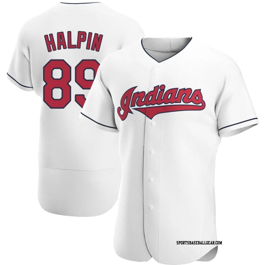 Petey Halpin Men's Cleveland Guardians White Authentic Home Jersey