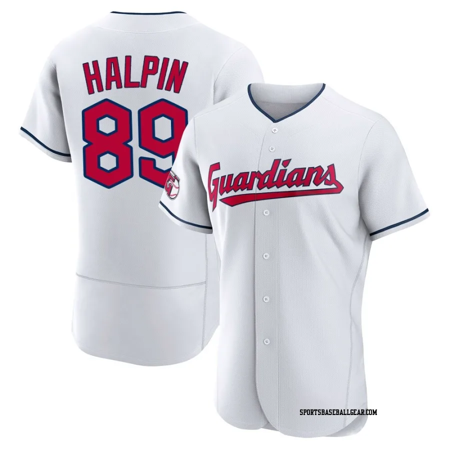 Petey Halpin Men's Cleveland Guardians White Authentic Home Jersey