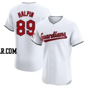 Petey Halpin Men's Cleveland Guardians White Elite Home Jersey