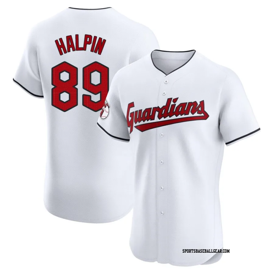 Petey Halpin Men's Cleveland Guardians White Elite Home Jersey