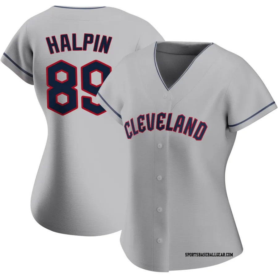 Petey Halpin Women's Cleveland Guardians Gray Authentic Road Jersey