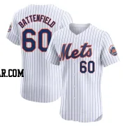 Peyton Battenfield Men's New York Mets White Elite Home Jersey