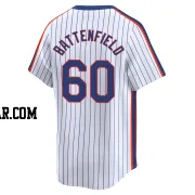 Peyton Battenfield Men's New York Mets White Limited Cooperstown Collection Jersey