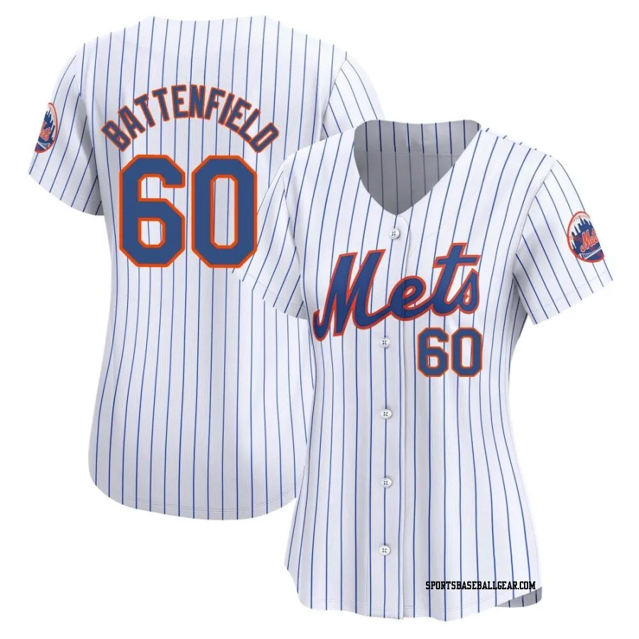 Peyton Battenfield Women's New York Mets White Limited Home Jersey