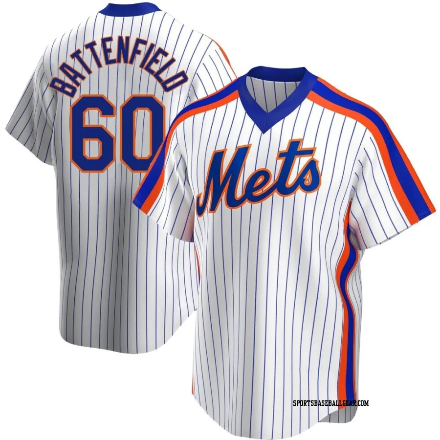 Peyton Battenfield Youth New York Mets White Replica Home Cooperstown Collection Jersey