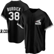 Peyton Burdick Men's Chicago White Sox Black Replica Spring Training Jersey