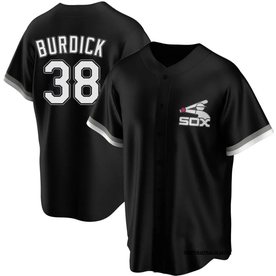 Peyton Burdick Youth Chicago White Sox Black Replica Spring Training Jersey