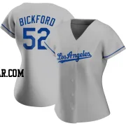 Phil Bickford Women's Los Angeles Dodgers Gray Authentic Road Jersey