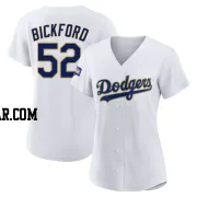 Phil Bickford Women's Los Angeles Dodgers White/Gold Authentic 2021 Gold Program Player Jersey