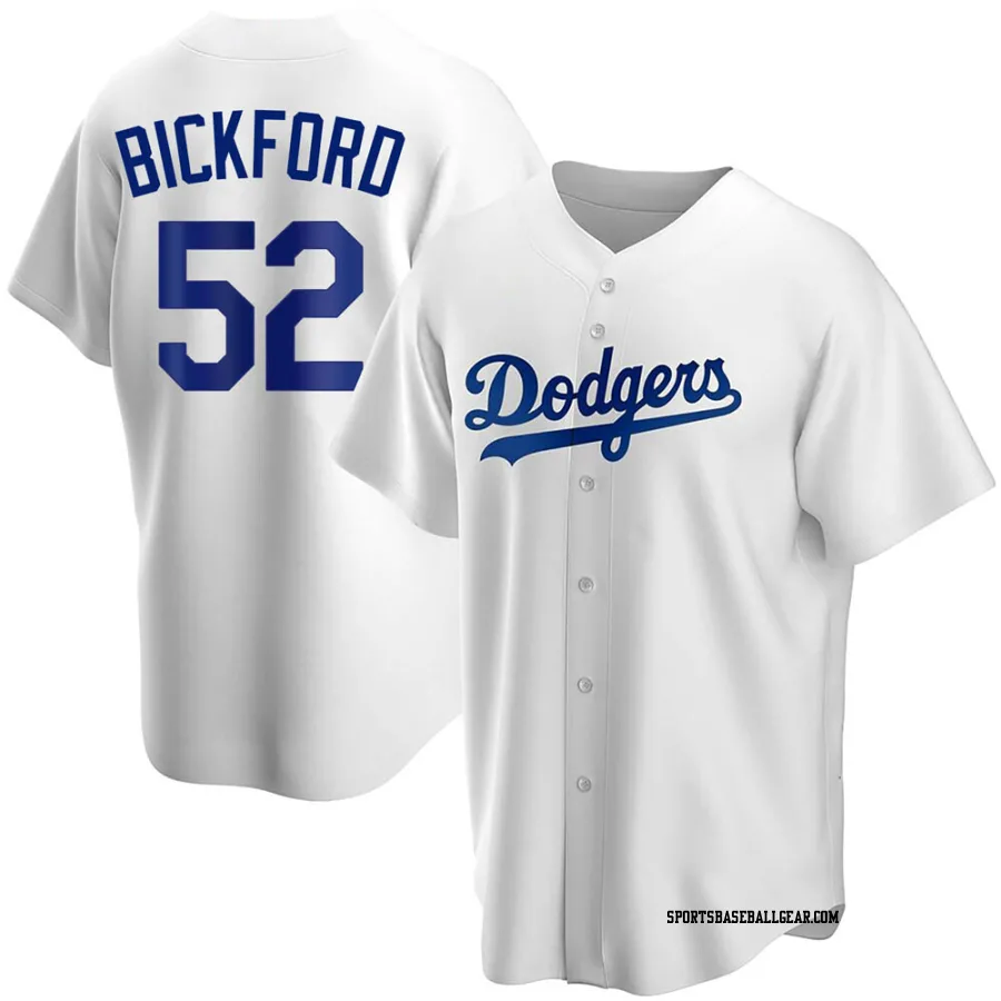 Phil Bickford Youth Los Angeles Dodgers White Replica Home Jersey