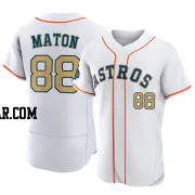 Phil Maton Men's Houston Astros Gold Authentic White 2023 Collection Jersey