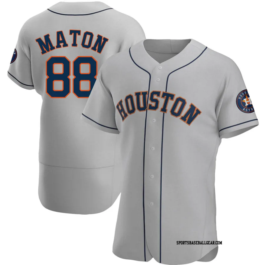 Phil Maton Men's Houston Astros Gray Authentic Road Jersey