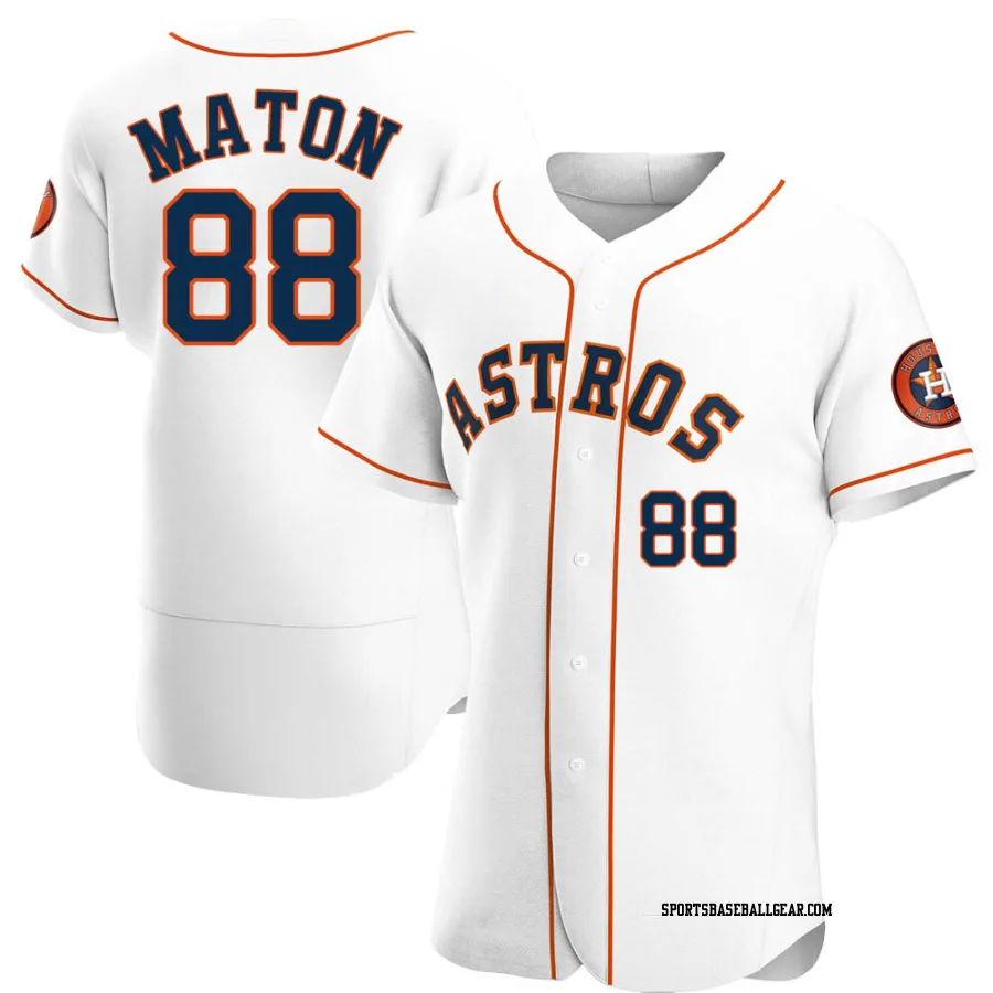 Phil Maton Men's Houston Astros White Authentic Home Jersey