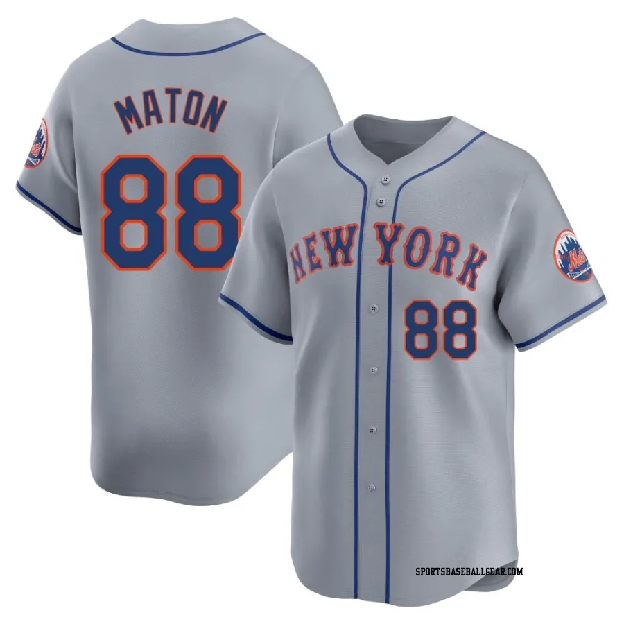 Phil Maton Men's New York Mets Gray Limited Away Jersey