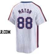 Phil Maton Men's New York Mets White Limited Cooperstown Collection Jersey