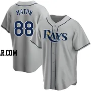 Phil Maton Men's Tampa Bay Rays Gray Replica Road Jersey