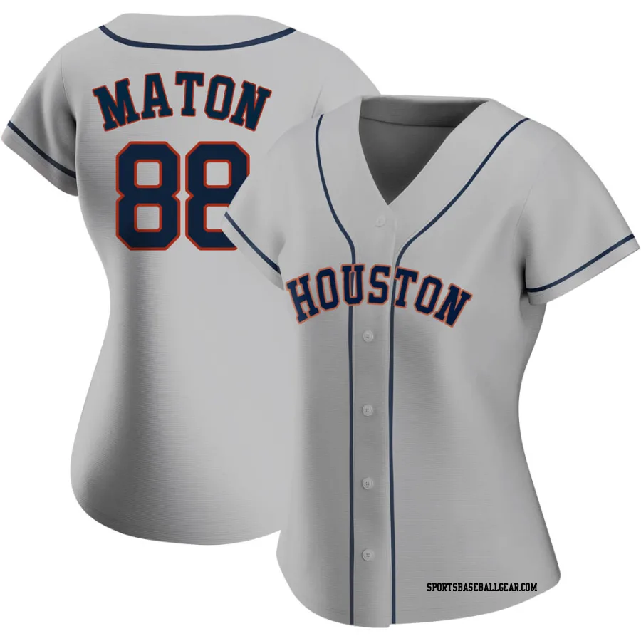 Phil Maton Women's Houston Astros Gray Authentic Road 2020 Jersey