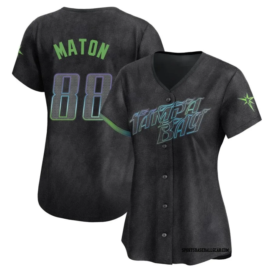 Phil Maton Women's Tampa Bay Rays Charcoal Limited 2024 City Connect Jersey