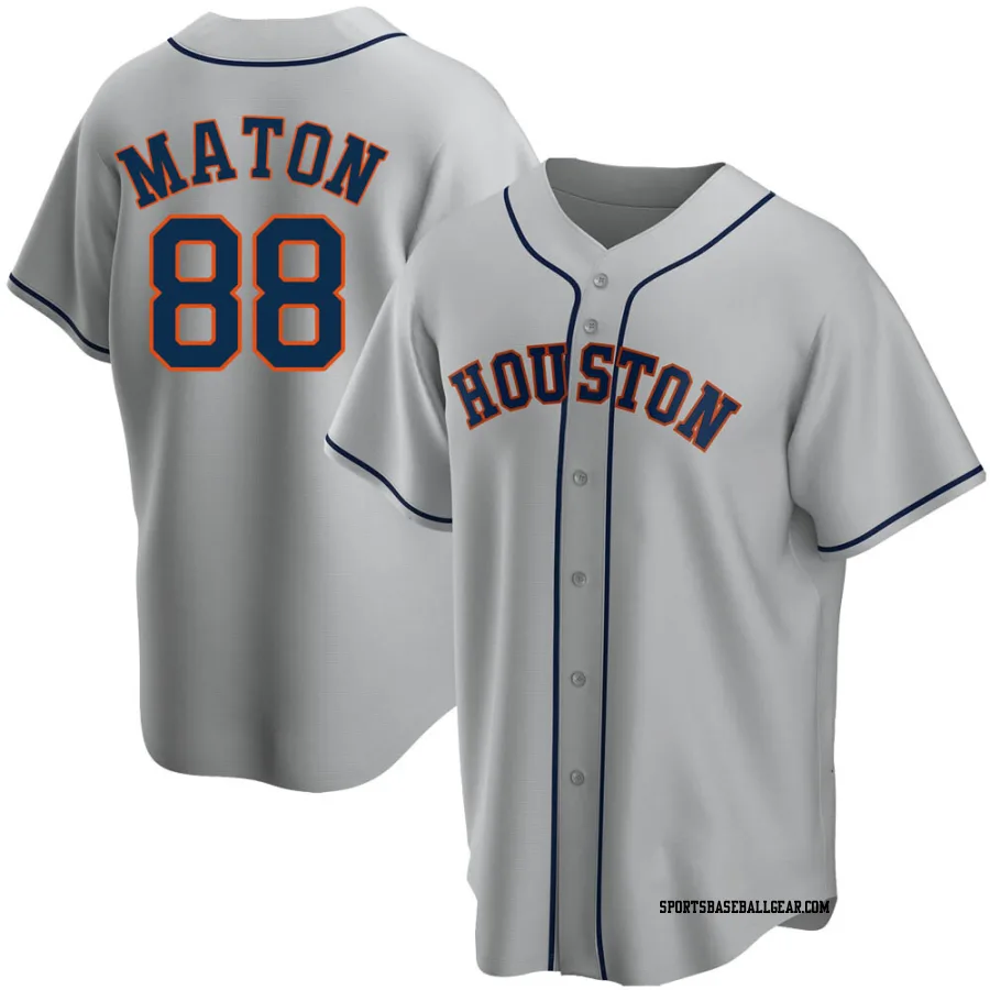 Phil Maton Youth Houston Astros Gray Replica Road Jersey