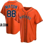 Phil Maton Youth Houston Astros Orange Replica Alternate Jersey