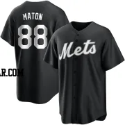 Phil Maton Youth New York Mets Black/White Replica Jersey