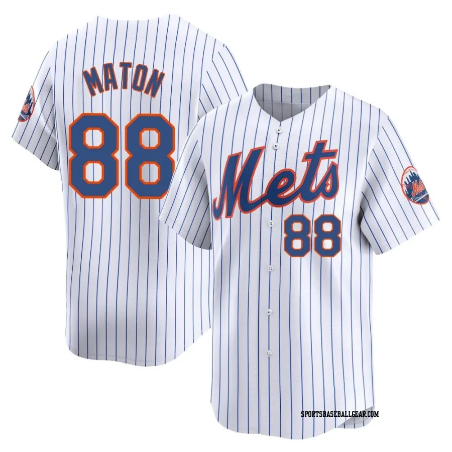 Phil Maton Youth New York Mets White Limited Home Jersey